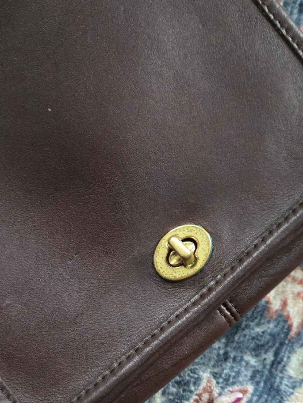 Coach Compact Pouch Brown Small 9620 Bag - Picture 11 of 11